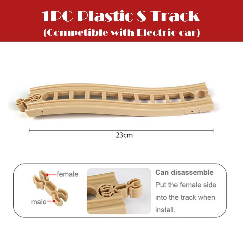 All Kinds Wooden Track Railway Toys Beech Wooden Train Track Accessories Fit for Brand Tracks Educational Toys for Children