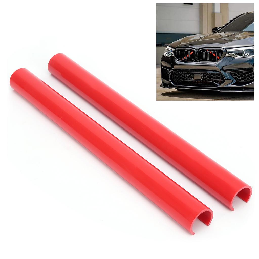 2pcs Grille Stripe Trims Decoration Replacement for 1 2 3 4 5 6 7 Series F20 F22 F30 G30 G11Red