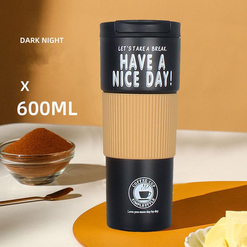 Have A Nice Day Thermal Cup Coffee Mug Stainless Steel Insulated Tumbler Thermos Bottle Keep Hot/Cold 600ML