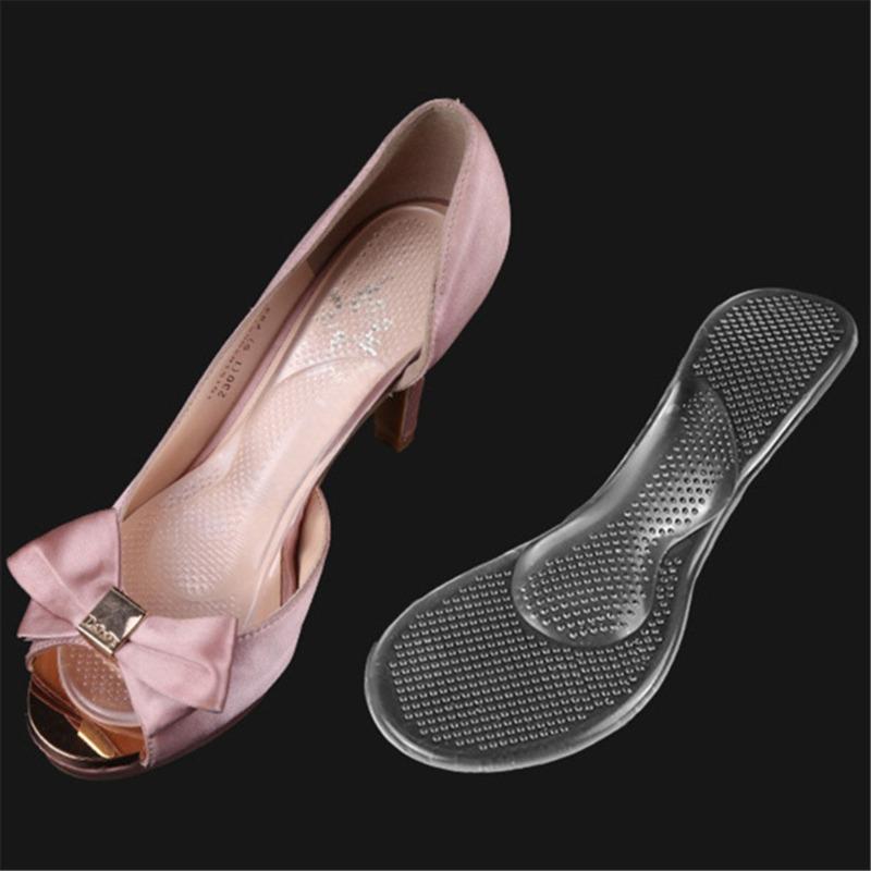 1 Pair of Silicone Insoles High Heels Foot Cushion Support Shoes Pads Transparent Shoes Pads For Ladies And Man Hot Sale