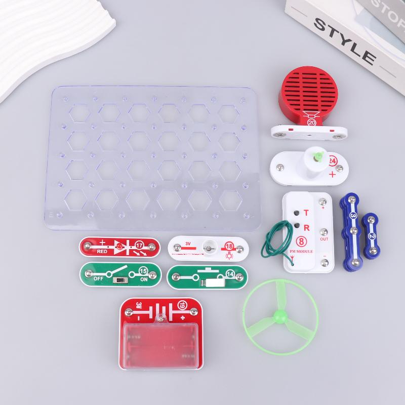 Science Experiments: Electricity Kids, Electronic Building Blocks, Physics Circuit Boards Toy For Children And School Students
