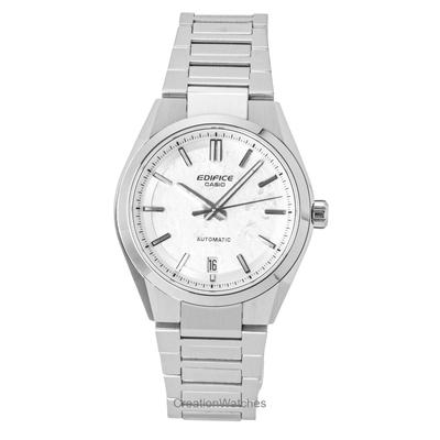 Edifice Analogová Nerezová Ocel Kovaný Uhlík Bílý Ciferník Automatické EFK-100D-7A 100M Pánské Hodinky