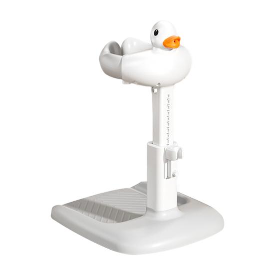 Baby Shower Rack Stand Height Width Adjustable Anti-Slip Bath Tub Holder Duck Design Foldable Portable Toddler Shower Support