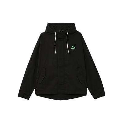 Solid Color Casual Hooded Loose Long Sleeve Jacket Women Jackets Black 626620-01