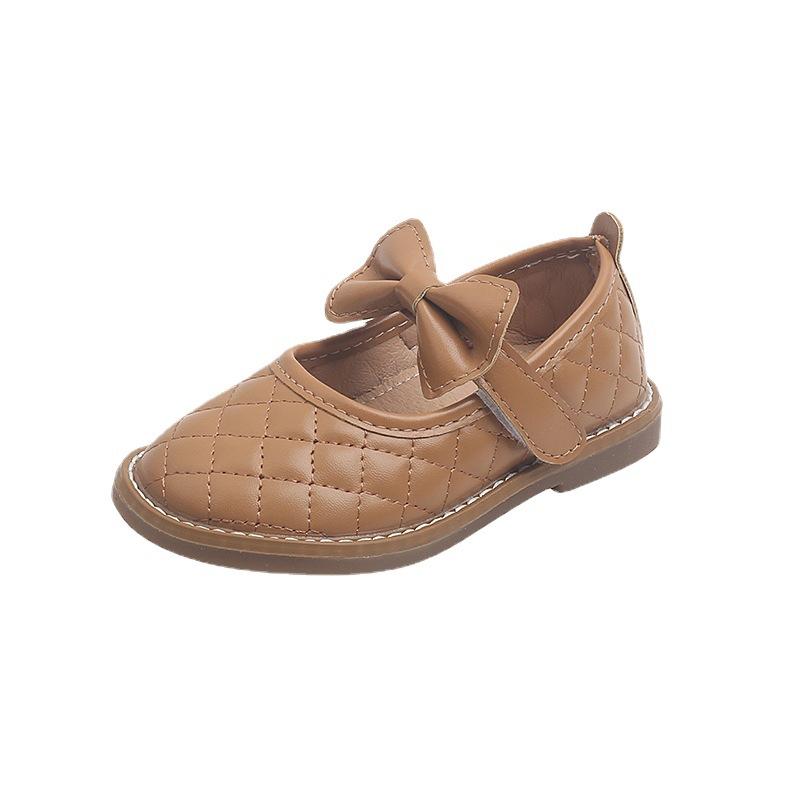 2024 New Leather Shoes for Girls Japan Style Cute Summer Breathable Baby Princess Simple Bow Children's Shoes Fashion Mary Janes