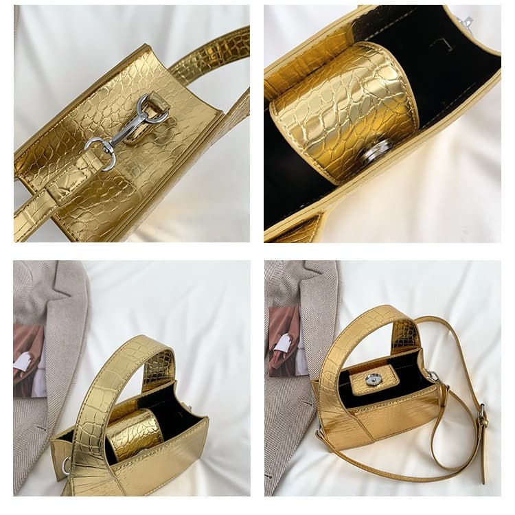 Fashion Crocodile Pattern Women's Handbag Shoulder Messenger Bag