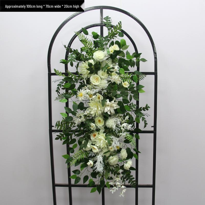 Blumen Kunstseide Blumenstreifen Set: Lange Hängegang-Anordnung & Hochzeitsaal-Dekor