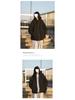 Women's Thickened Fleece-Lined Cotton Jacket, Japanese Academy Style, Unisex Warm Hooded Winter Coat