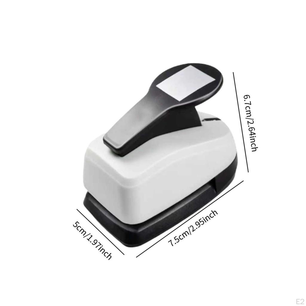 Square Punch Puncher Labor Saving Versatile Portable Easy To Use Mini Tab for Cards Labels