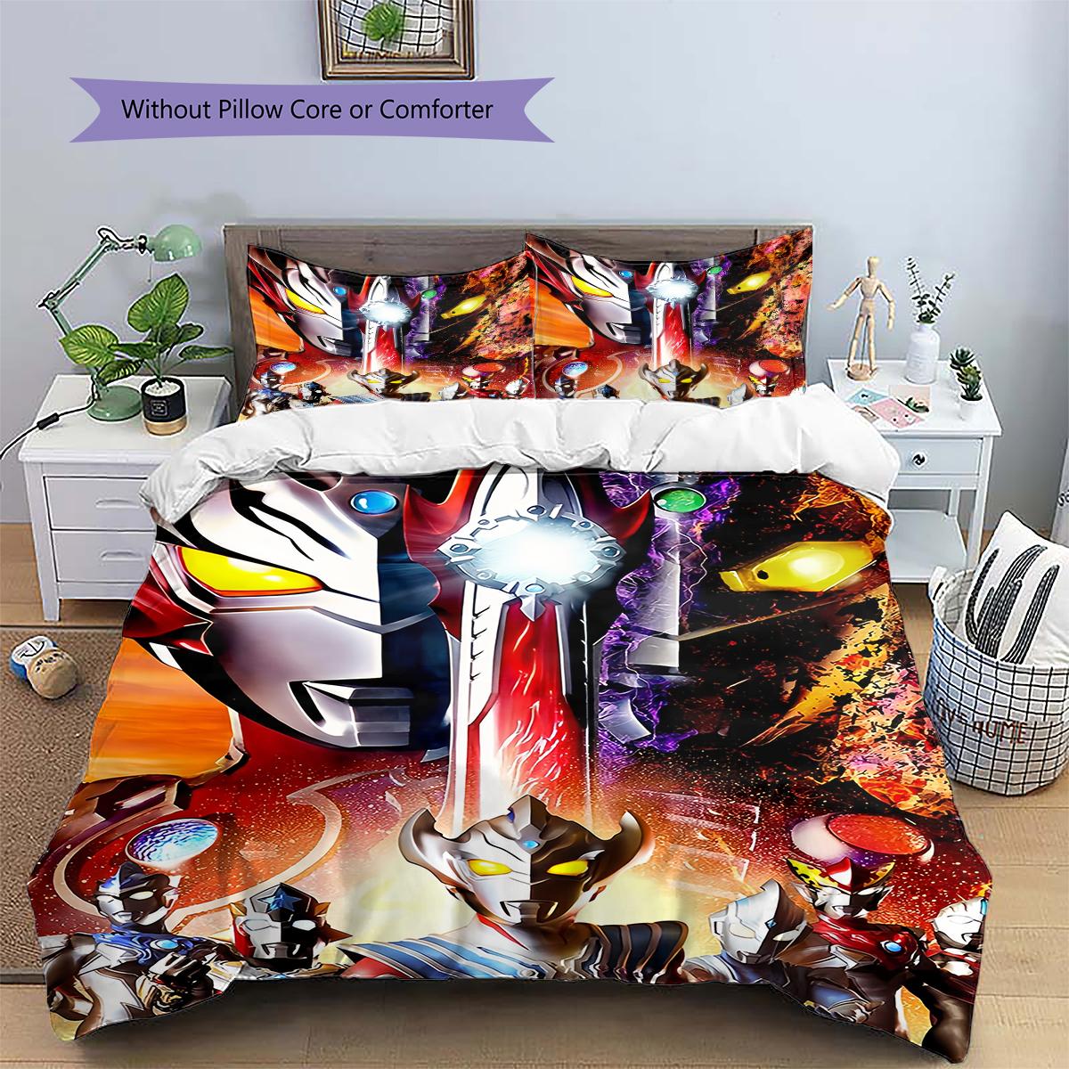 

Ultraman Universe Theme Bedding Set, Galactic Style Bedroom Decoration, Creative Home Gift.chl 135x200cm