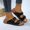 Fashion Cushion Outdoor Shoes Adjustable Buckle Cork  Slides for Sandals with Comfortable Arch Support Sandals Retro Women Men Sandals