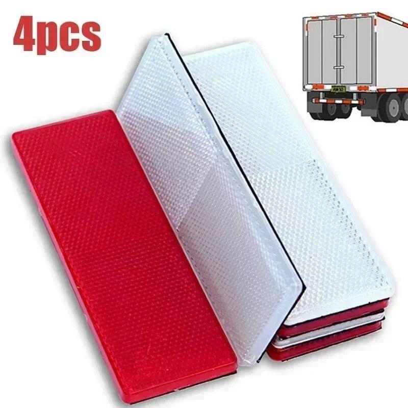 

4 Pieces Car Night Reflective Warning Signs, Car, Truck, Motorcycle Universal Safety Warning Sign Stickers, Reflective Signs 15 cm x 5 cm