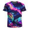 Men's T-Shirts 3D Print Colorful Pattern Round Neck T-Shirts Casual Men Tops Oversized Fashion Tees Clothing