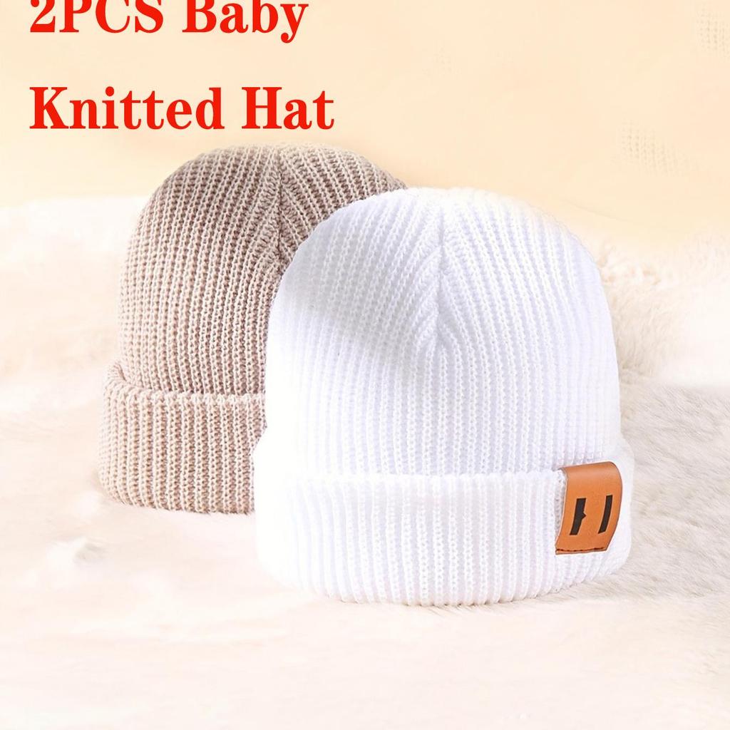 1/2/3 Pcs Knitted winter baby Hats for kids Keep Newborn Infant Beanies for Boys Girls baby accessories newborn