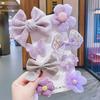 8Pcs/Set Sweet Big Bow Flower Elastic Hairbands Children Girls Hair Ties Fashion Headbands Hair Accessories Rubber Band For Kid