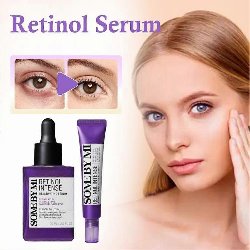 Purple Retinol Eye Serum 30ml Triple Action Formula Reduces Fine Lines Firms Eye Area Anti Aging