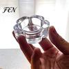 Compact Candle Holder Glass Flower Tealight Holder, Plum Blossom Bump Resistant for Home Party Decor, Wedding Table Centerpiece Decorative
