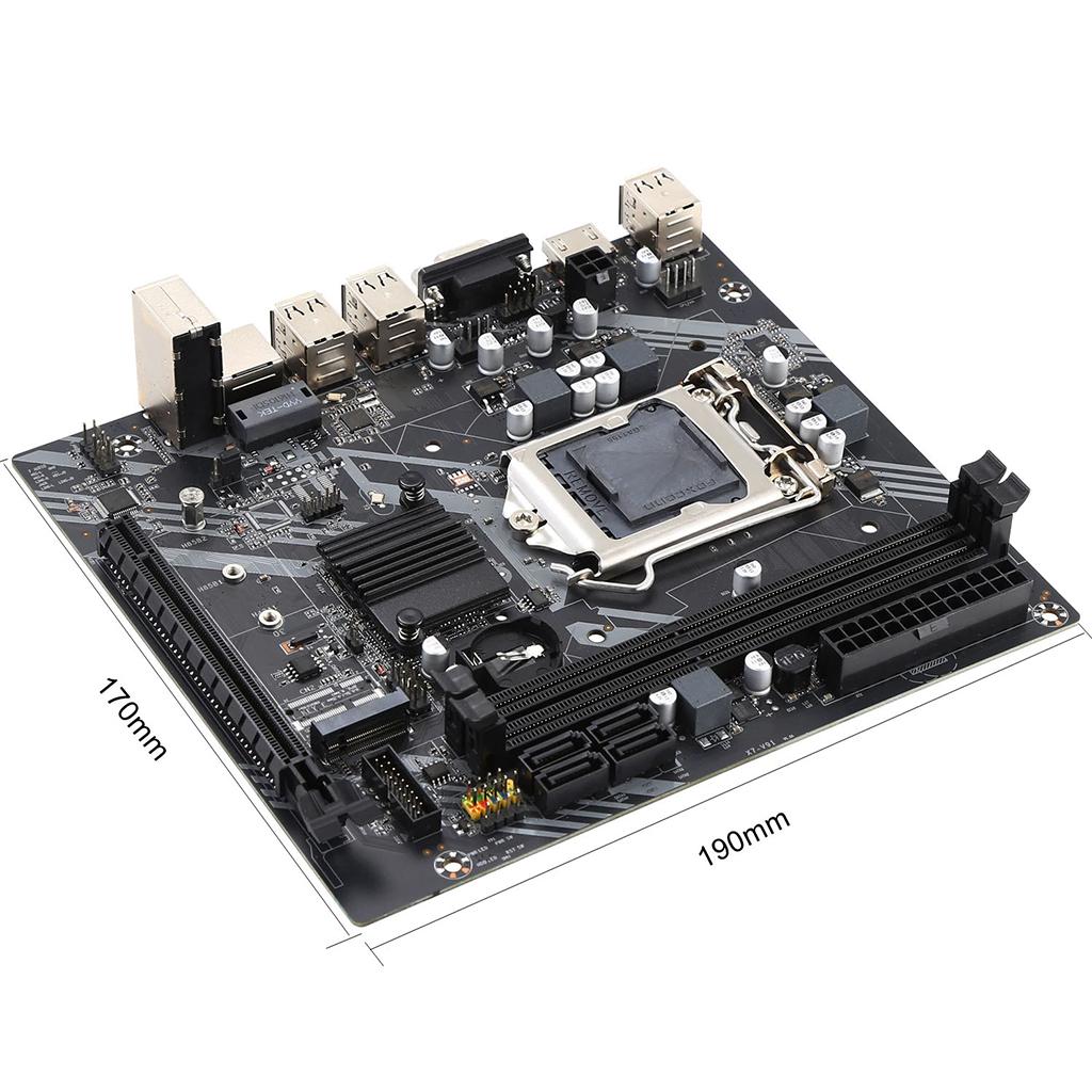 For Intel Core i3 i5 i7 2*DDR3 Memory SATA2.0 PCIE 16G H61 PC Mainboard for M.2 NVME H61-S Desktop Motherboard Socket LGA 1155