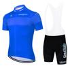 Completo da Equitazione Estivo da Uomo Asciugatura Rapida Ciclismo Manica Corta Traspirante Salopette Corta Set Maglia da Equitazione da Esterno per Autostrada