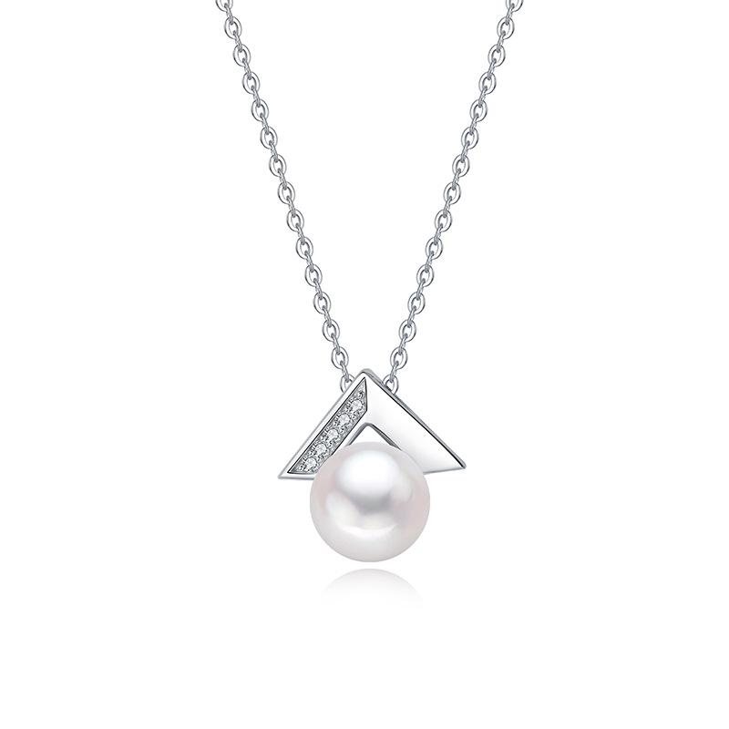 S925 Sterling Silver Women s Necklace with Freshwater Pearl Pendant - 2023 Simple Fashion Niche Design S925 Silver