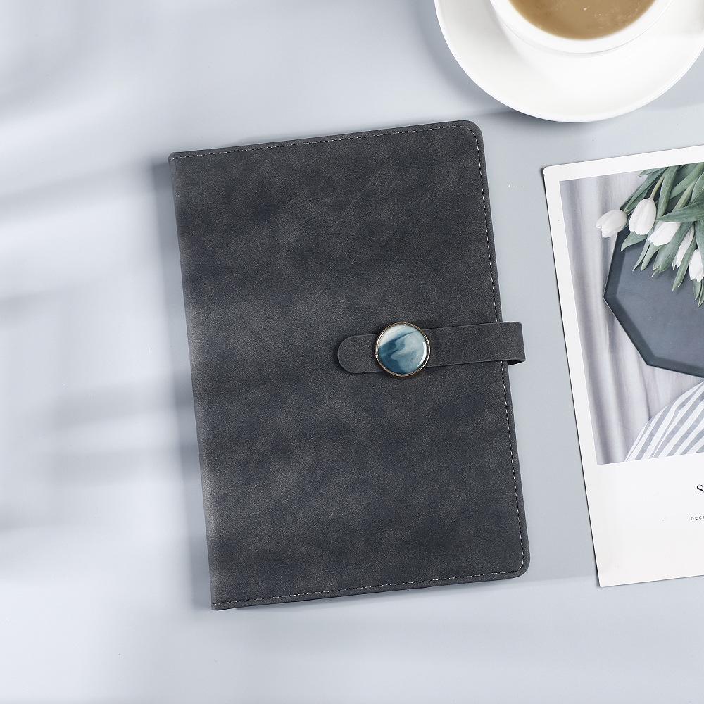 A5 Business Notebook Gift Set - Premium Office Meeting Record Book with Engraving and Customizable Logo. In Stock