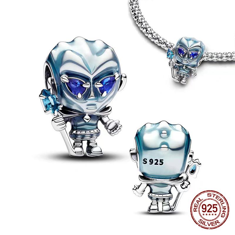 Tree Spirit Cheshire Cat Stitch Bead Giant Dumbo charms plata de ley 925 original Fit Bracelet DIY Jewelry Making Women's Gift