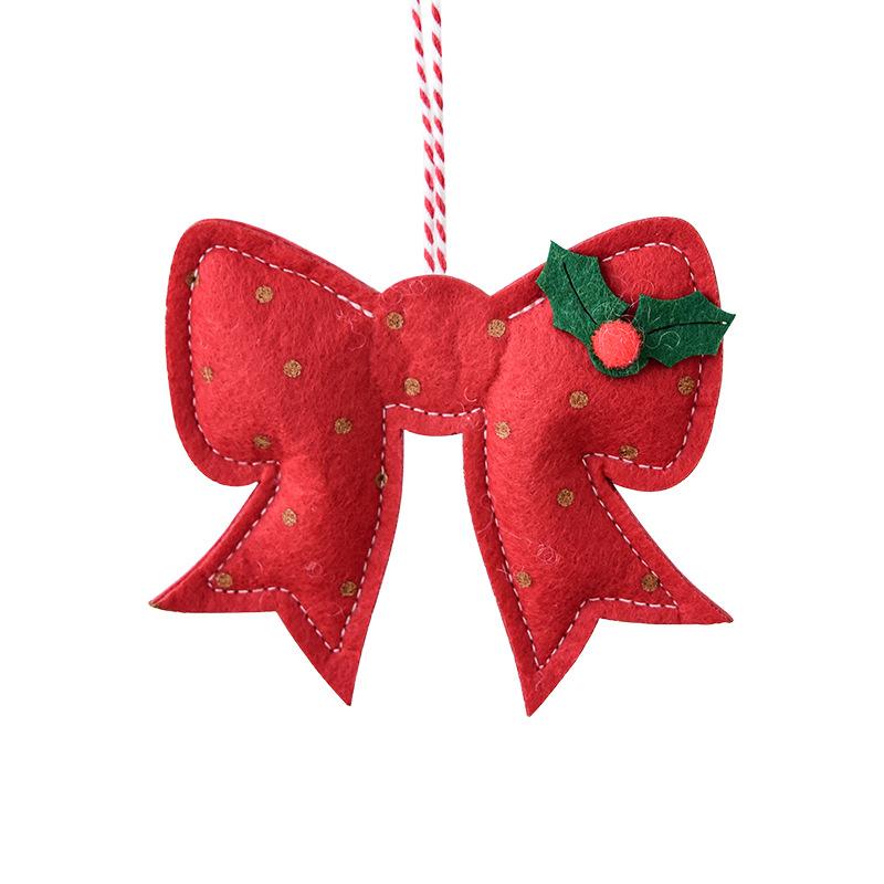 1PC Mini Santa Snowman Decorations Home Felt Holiday Decor Hanging Ornaments Party Multiple Options Available