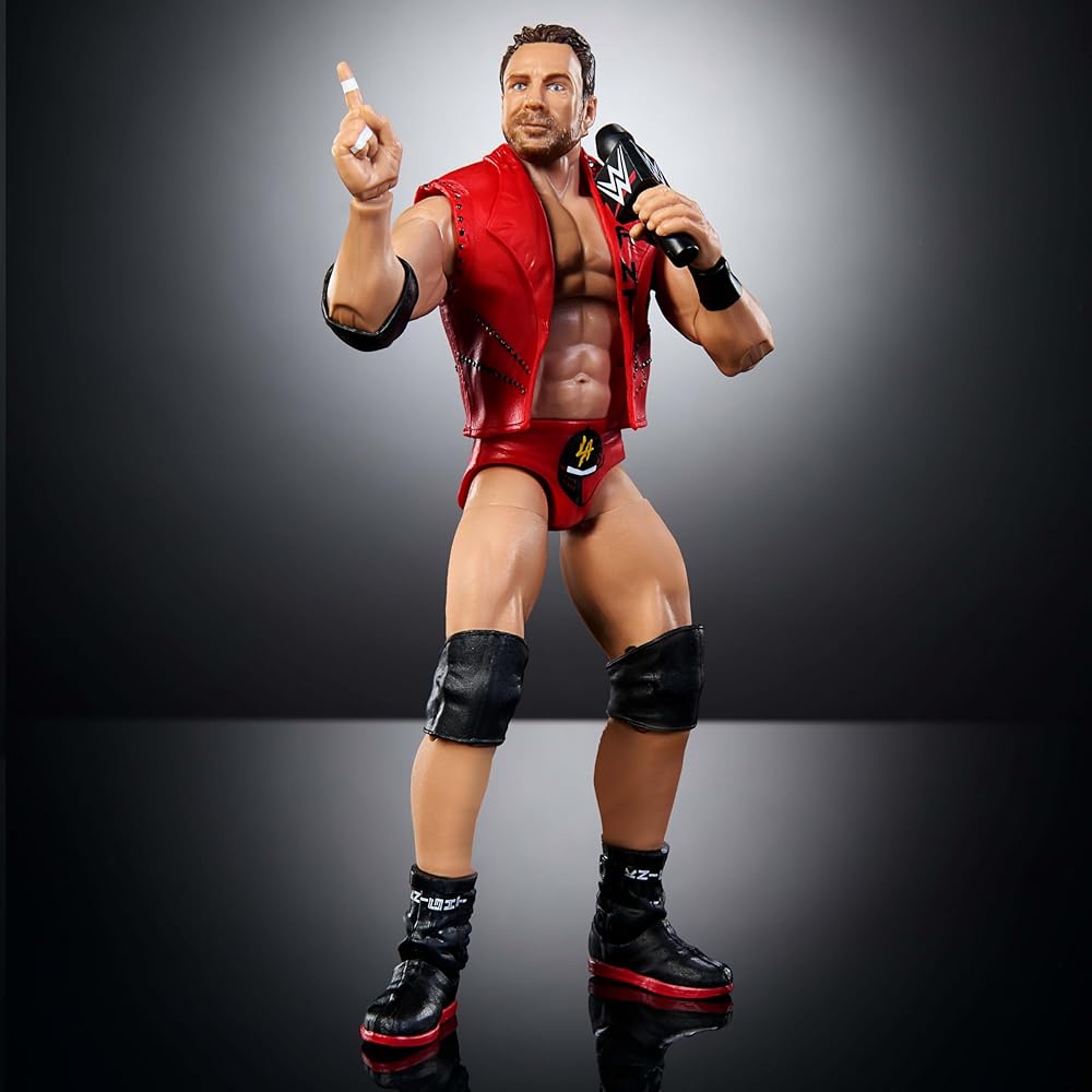 Mattel WWE Elite Collection LA Knight Action Figure Set 6 Inch with Accessories Interchangeable Hands 25 Points of Articulation