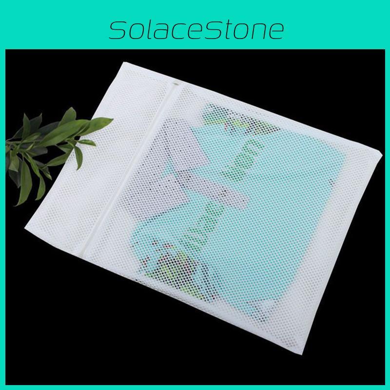 Large Size Laundry Net Zipper Washing Bag For Delicate Clothes 50x60cm Mesh Fabric