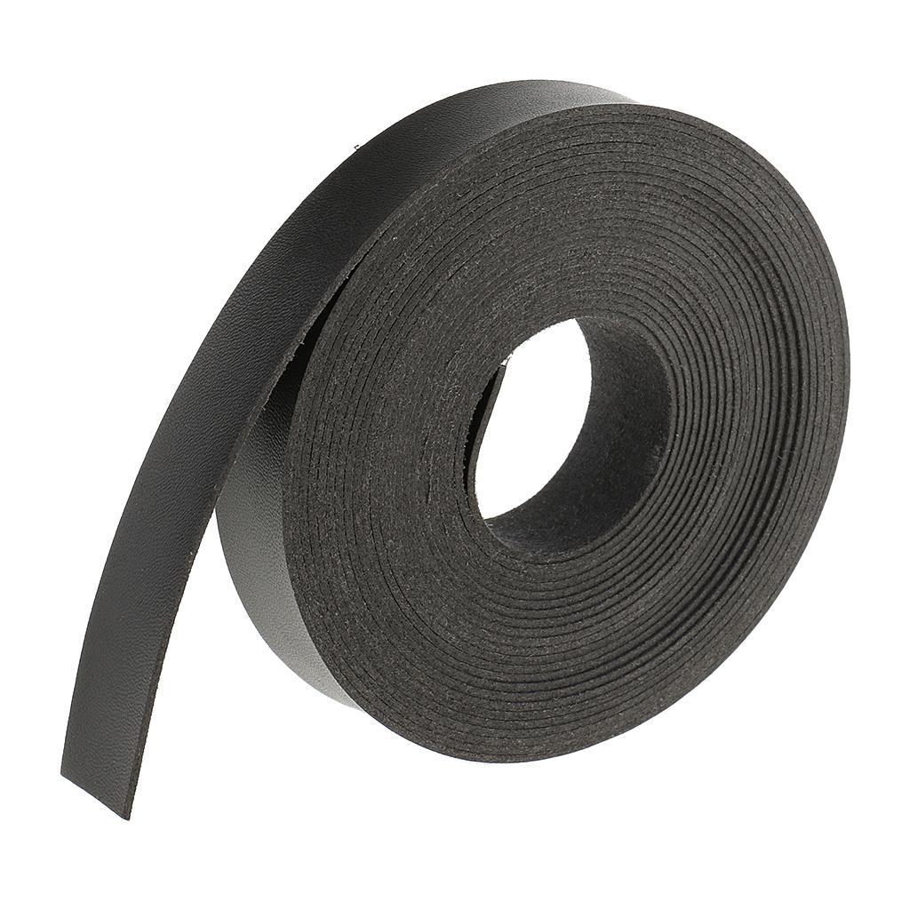 2x Leather Cord, Flat Strap, Belt Leather, Strip - 5 Meters 20mm