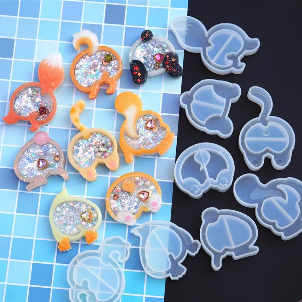 Crystal Key Chain Resin Mould Jewelry Making Tools Silicone Mold UV Epoxy Crystal Key Chain Resin Mould Jewelry Making Tools Silicone Mold UV Epoxy
