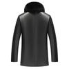 Neuer Stil Pelzkragen Ledermantel Gold Nerz Plus Samt Revers Abnehmbare Lederjacke Mantel Echtes Leder Herrenbekleidung