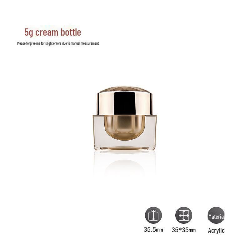 Акриловый флакон-спрей Diamond Square - золотой высококачественный косметический контейнер