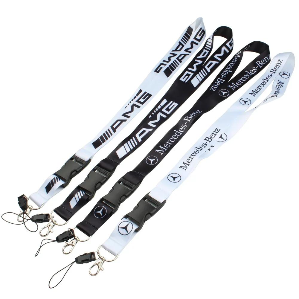 hrmfq5 For Mercedes Benz New Lanyard for Car Keys Cell Phone Neck Straps car key chain For Mercedes Benz AMG C G E S ML SL GLK GLE GLS
