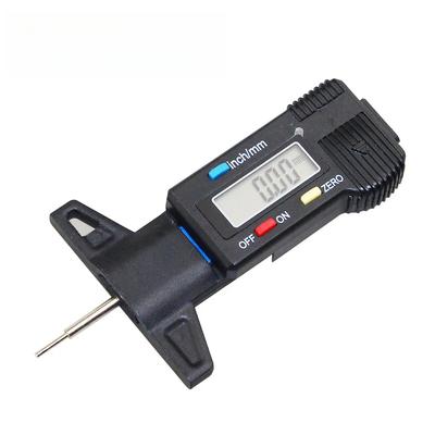 1 ks auto digitální měřič hloubky dezénu pneumatik 0-25,4 mm měřicí nástroj posuvné měřítko