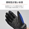 Daytona Motorcycle Gloves Summer Mesh Leather (Goat Leather) Carbon Protector
