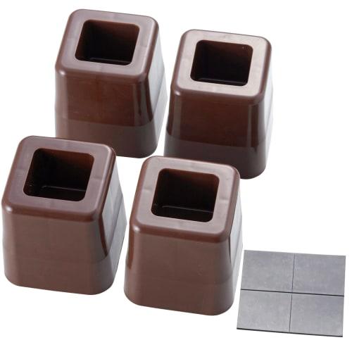 

Asahi Denki Kasei Table Heightening Legs, Brown, Made in Japan, AKO-08, 7.5 x 7.5 x 8cm (H)