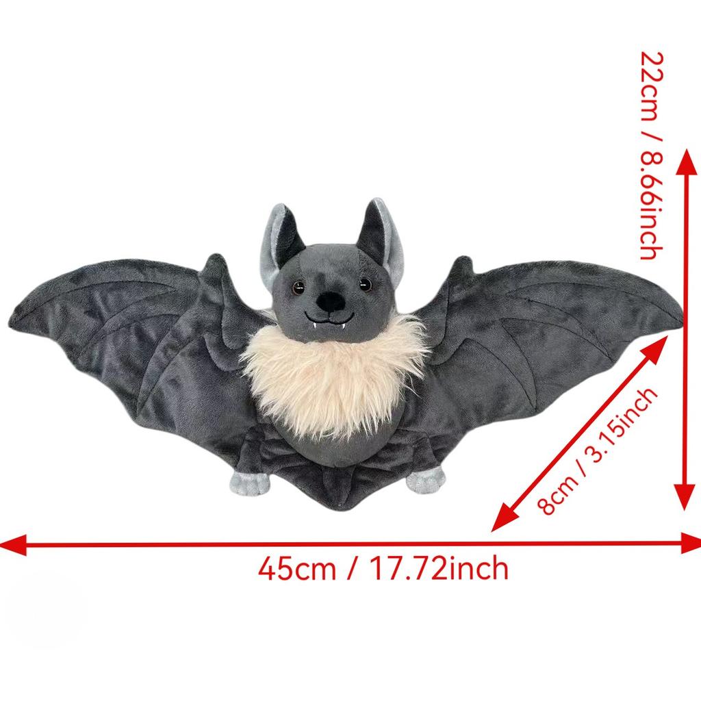 Cute Bat Stuffed Doll Plush Toy Halloween Decor Gift For Friends Birthday Holiday Present Plush Doll