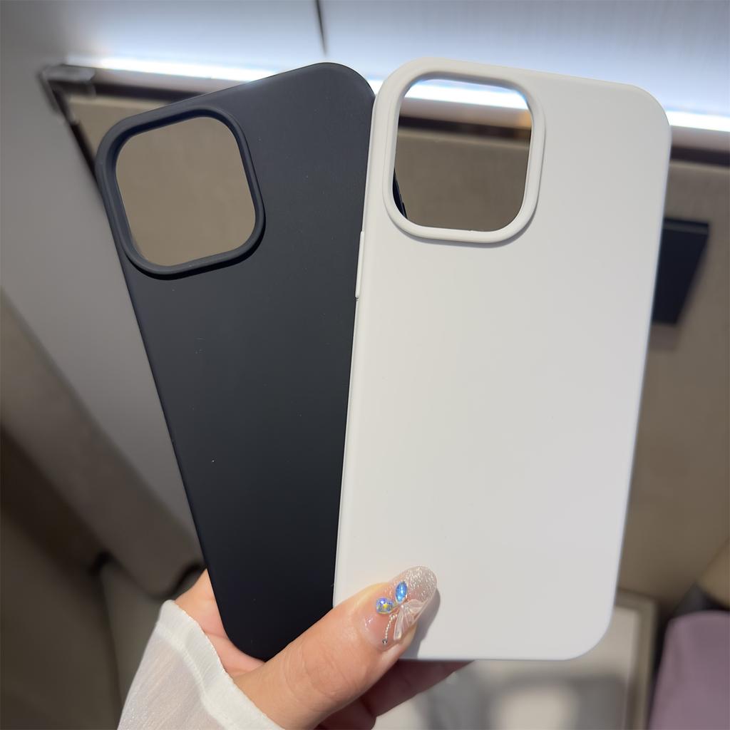 Silicone Phone Case for iPhone 16 15 14 13 12 11 Pro Max XR XS XS Max 7 7Plus Full Protective Cover