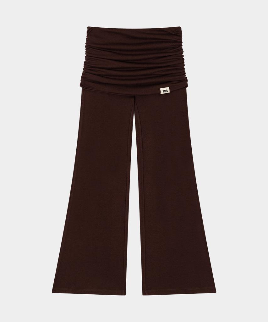 KISYNING Yoga Flow Foldover Pants (Brown)