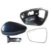 Left Right Heated Blind Spot Warning Rear Mirror Glass Mirror Cover Frame Trim Turn Signal Light for Ford Escape