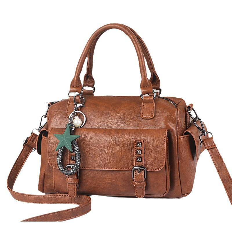 High-grade Trendy Style Bag Style Bag Big Capacity Bag Casual Shoulder Bag Everything Diagonal Bag Bucket Bag Durable Material