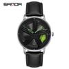 Sanda Meilleure Vente 1088 Montre pour Adolescent: Personnalisé, Cadran Rotatif 3D, Tendance, Quartz Étanche.