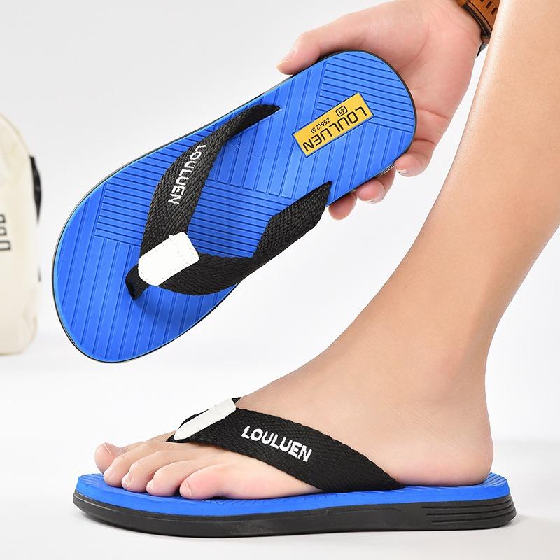 Fashion Men Flip Flops Summer Outdoor Beach Shoes Fashion Breath Casual Slippers Anti Slip Fashion Open Toe Home High Quality Chanclas