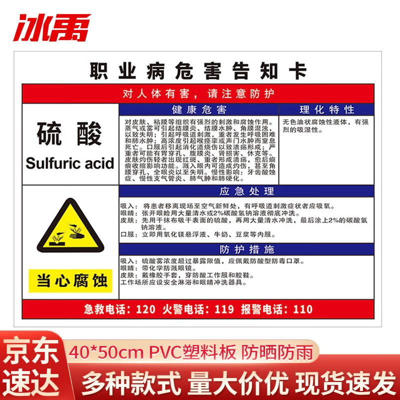 Bingyu Occupational Hazard Warning Signboard 40x50 CM