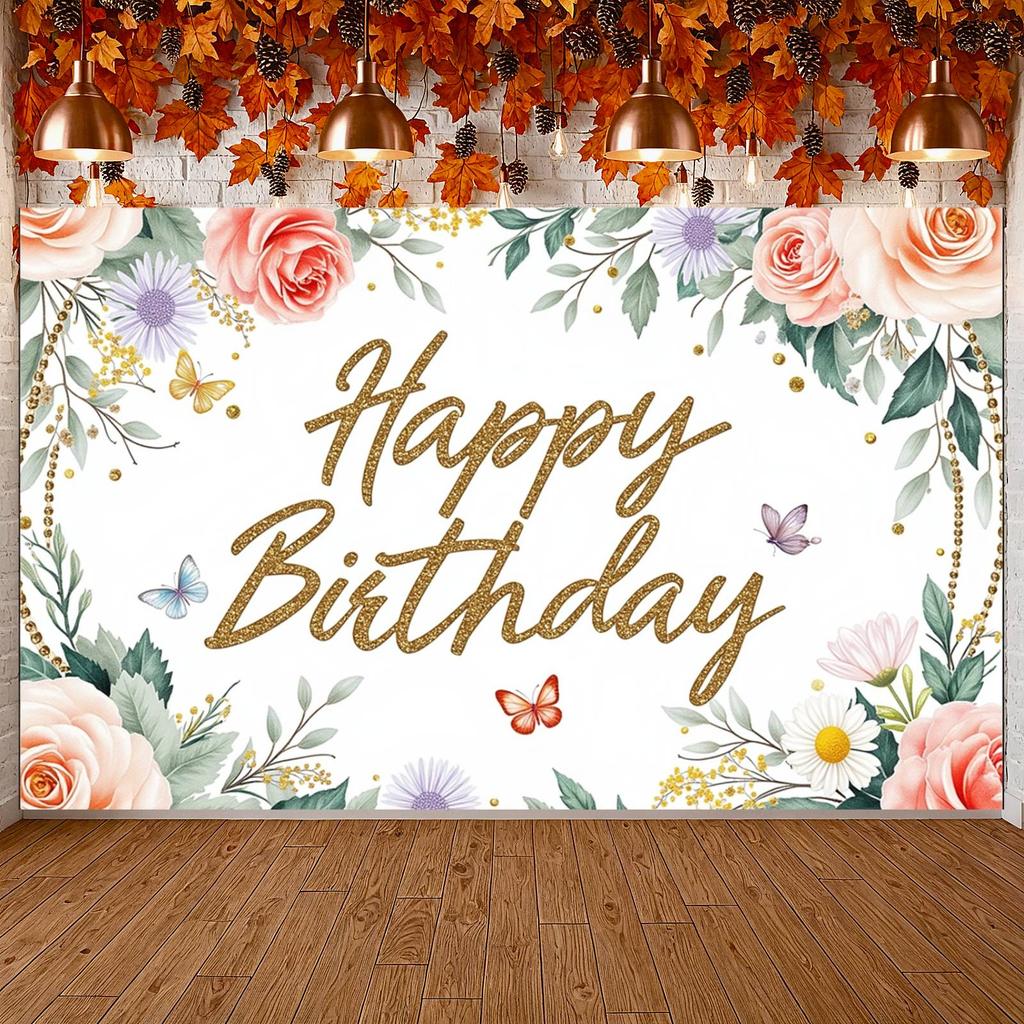 Party Background Floral Design Birthday Party Banner Banner Romantic Floral Background For Party Photography Adult Birthday