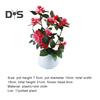 Artificial Potted Plant Portable Fadeless Plastic Home Decor Simulation Flower