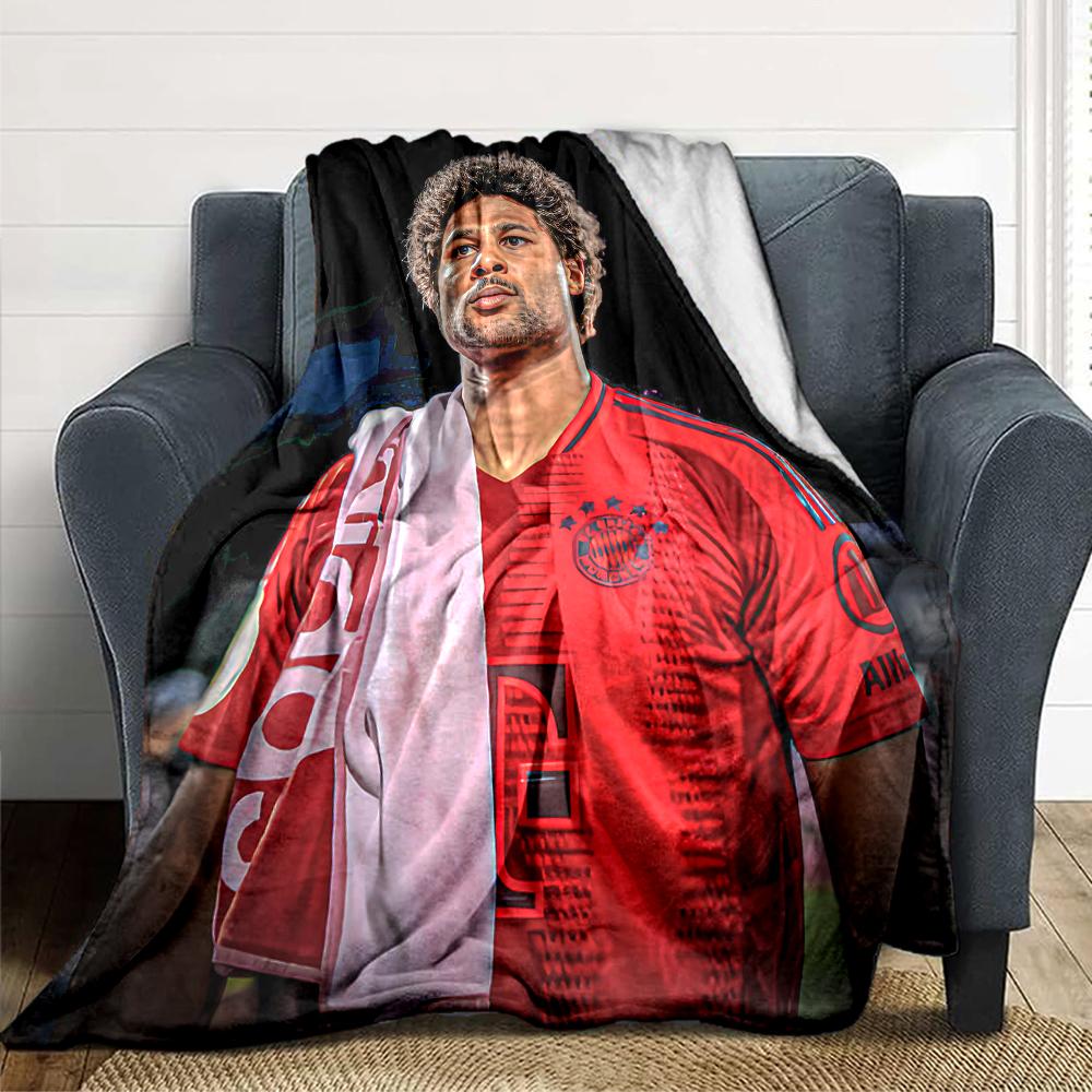 Player Jersey Blankets Flannel Printed Breathable Warm Throw Blanket for Home Office Bedspreads 0708a68