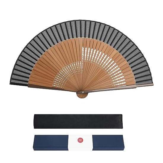 [Ganve] Folding Fan Men's Japanese Folding Fan Durable Popular Luxury Folding Fan Men's Stylish Men'
