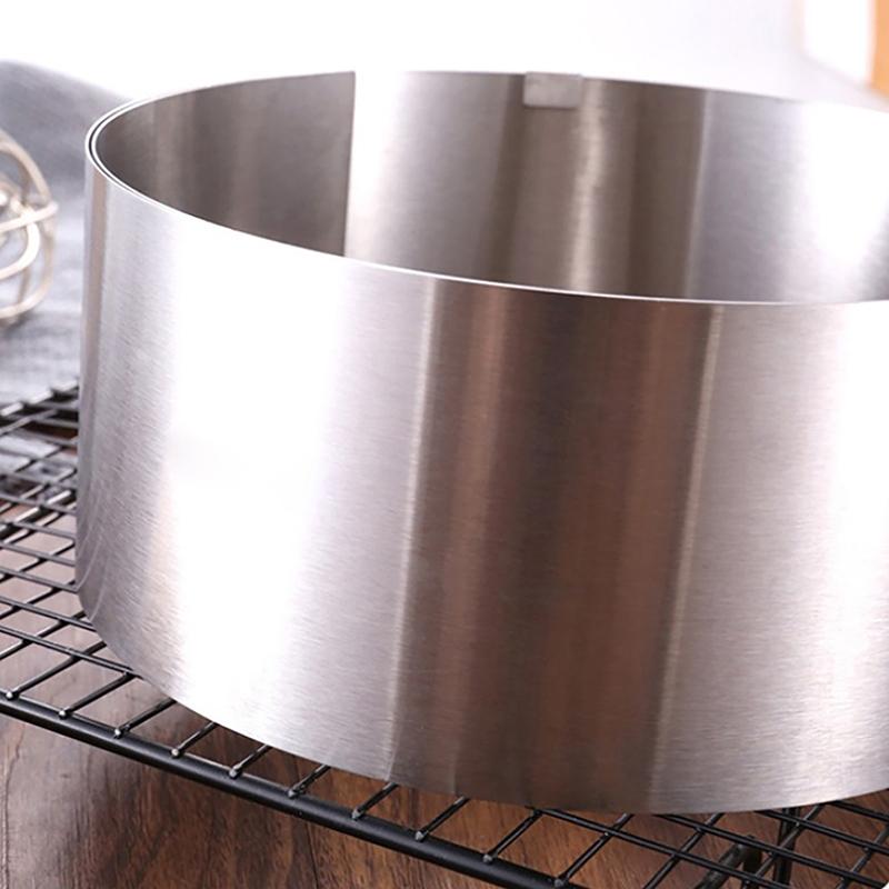 Stainless Steel 6-8Cm Adjustable Telescopic Mousse Ring Circle Mold Rustproof With Scale Round Cake Rings Reusable Baking Tool